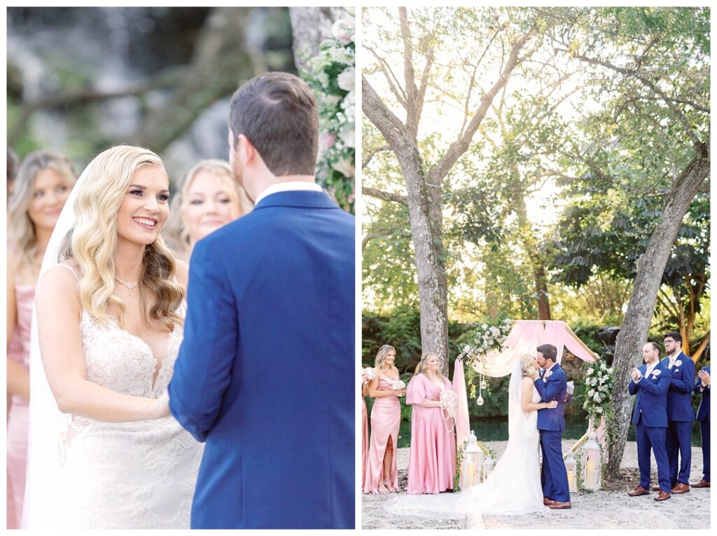 Gorgeous golden hour wedding ceremony timed perfectly!