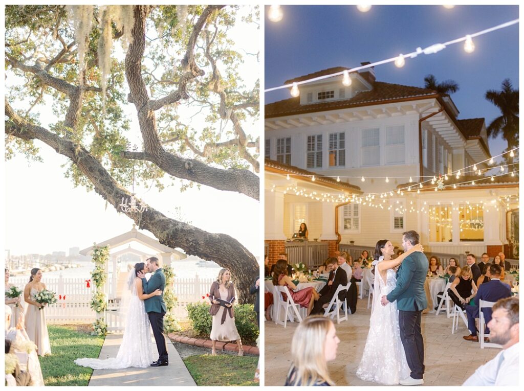 Paplmetto Riverside Bed & Breakfast wedding . Just an hour from Tampa, this wedding venue is a treasure.